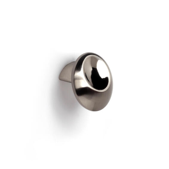 Cabinet knob footprint brushed nickel finish 31mm rei