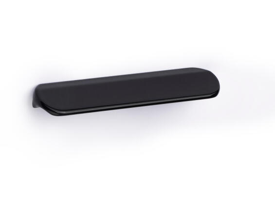 Cabinet handle aluminium black finish 64mm rei