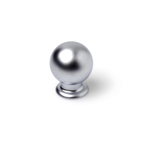 Cabinet knob zamak matt chrome finish 24mm rei
