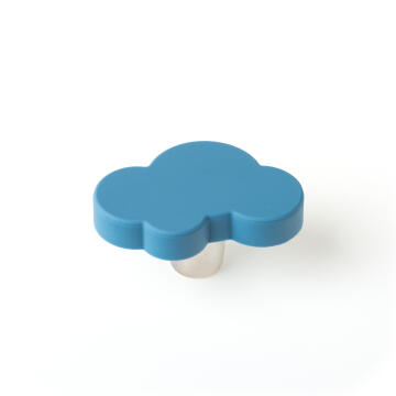 Cabinet knob soft cloud blue finish 45x30mm rei