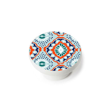 Cabinet knobs african beach blue finish 39mm 2pc rei