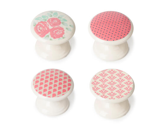 Cabinet knobs zamak charm lacquer style 33mm 4pc rei
