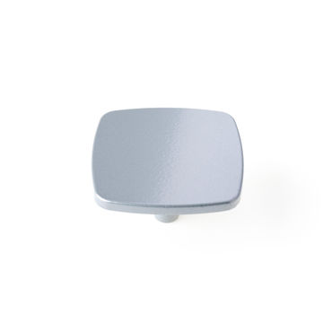 Cabinet knob square aluminium finish 42x42mm rei