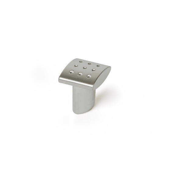 Cabinet knob zamak matt chrome finish 20x20mm rei
