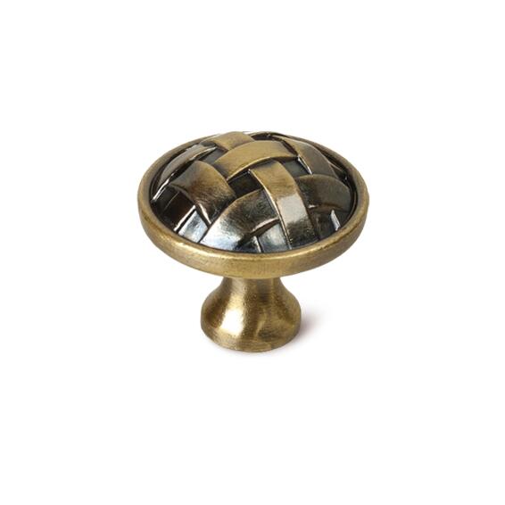 Cabinet knob zamak brushed bronze finish 34mm rei