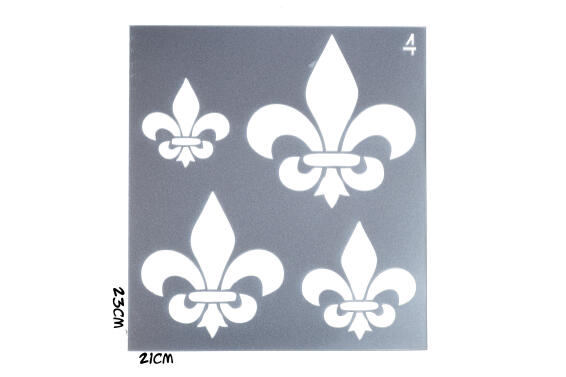  Granny B's Fleur De Lis Stencils 