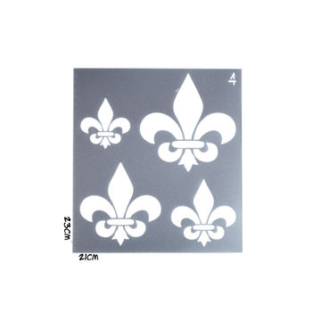  Granny B's Fleur De Lis Stencils 