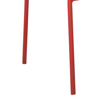 BENCH CAFE STEEL 118 CM CHERRY RED