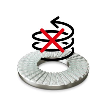 CONICAL CONTACT WASHER STEEL 8X 15P