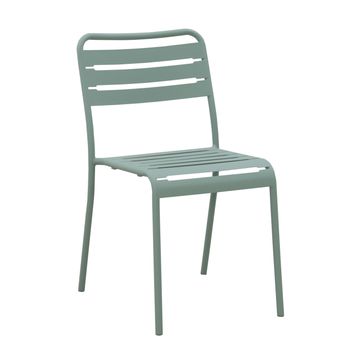 Cafe Steel Patio Chair Mint W44cmxL52cmxH79cm (Excludes Table)