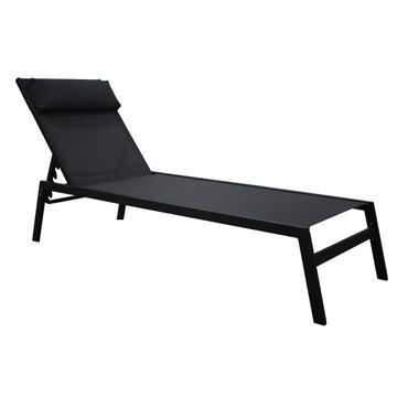 NATERIAL RIBA  SUNBED W/CUSHION STEEL ANTHRACITE