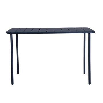 Dining table cafe blue steel 70cm x 120cm