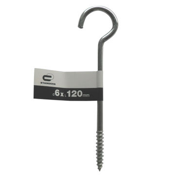 Cup hook zinc plated steel 6.0x120mm standers