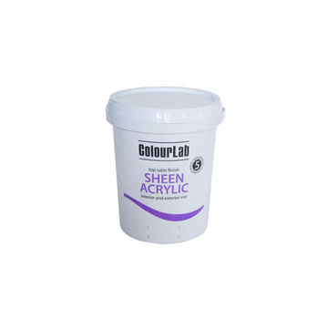 Paint Interior/Exterior Sheen COLOURLAB Sheen Acrylic White 20l