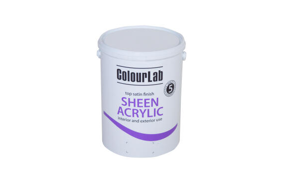 Paint multi-surface sheen acrylic COLOURLAB white 5l