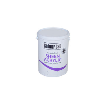 Paint multi-surface sheen acrylic COLOURLAB white 5l