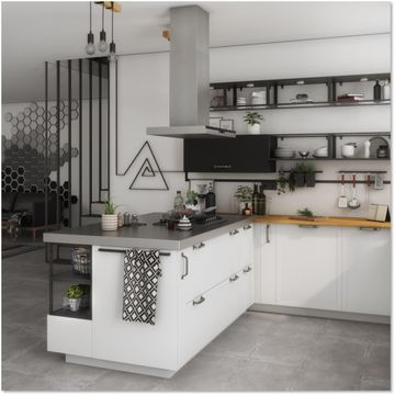 Delinia Kitchen Door  New Port White L15Cm X H215Cm