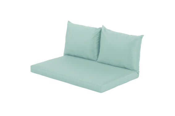 Patio Cushion Palet Naterial Bigrey With 2 Pillows 80x120cm Green Laguna