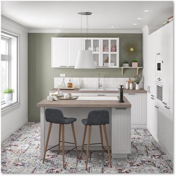 Delinia Kitchen Side Panel Toscan White L60Cm X H77Cm