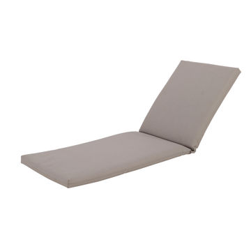 Naterial Texty Pool lounger Cushion 100% Recycled Taupe 1.80mx63cmx5cm 