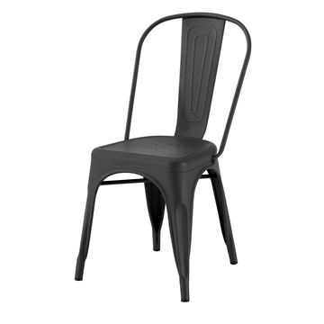 Soho Steel Patio Chair Anthracite D53cmxW44cmxH86cm (Excluding Table)