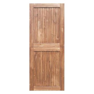 Exterior Stable Door Pine Framed & Ledged Open Back Stained-w813xh2032mm
