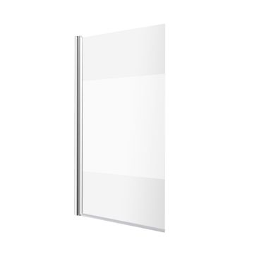 Sensea Essential Bath Shower Screen Pivot Chrome H140cmxW80cm