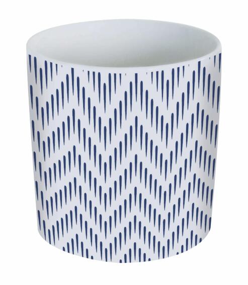 Kitchen Utensils Holder Ceramic Blue Drops 