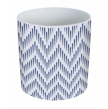 Kitchen Utensils Holder Ceramic Blue Drops 