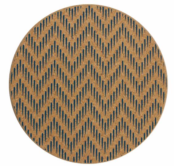 Kitchen Trivet Cord Blue Drops 18Cm