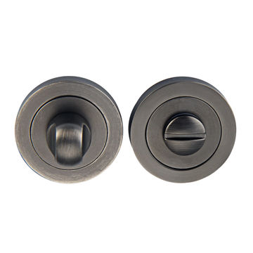 Escutcheons round rose thumbturn matte grey finish lee inspire