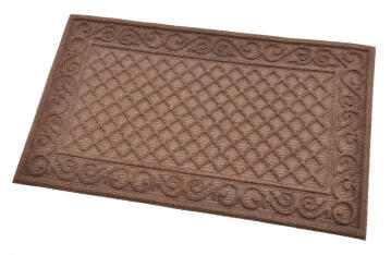 Doormat Eco Rib Rubber Brown 45x75cm