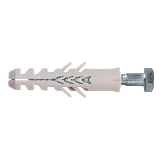 NYLON ANCHOR WOOD SCREW ZP 8.0X80 6P
