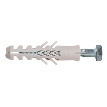 NYLON ANCHOR WOOD SCREW ZP 8.0X80 6P