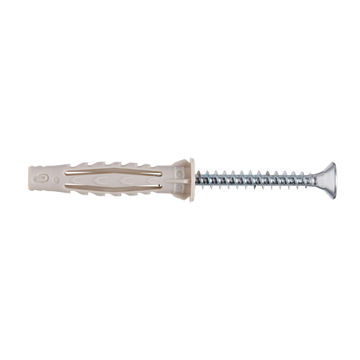 NYLON ANCHOR C.BOARD SCREW ZP 5.0X60 5P