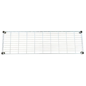 Standard Rectangular Shelf Chrome 35X120cm