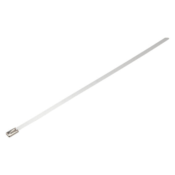 Stainless steel roller ball cable tie 4.0x198mm 15pc standers