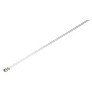 Stainless steel roller ball cable tie 4.0x198mm 15pc standers