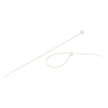 Nylon cable ties white 3.5x200mm 20pc standers
