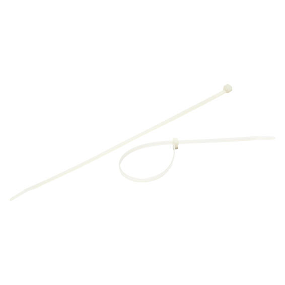 Nylon cable ties white 4.8x280mm 20pc standers