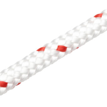 Braided polypropylene rope white 8.0mm 300kg standers