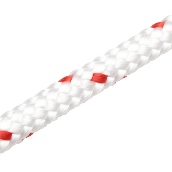 Rope Braided White Red 8mm x 15m STANDERS