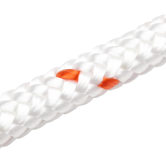 Rope Braided White Orange 12mm x 10 m STANDERS