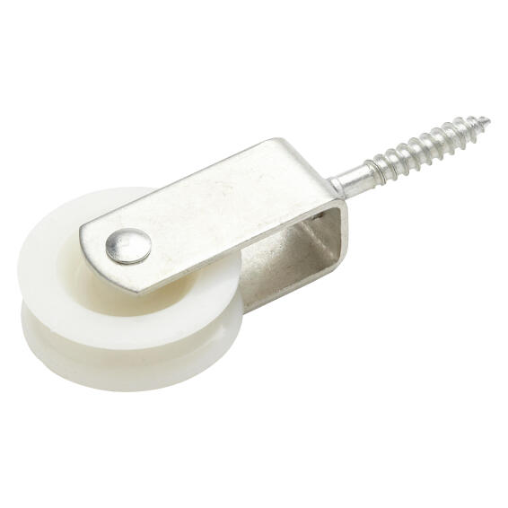 Screw pulley zinc plated nylon wheel 40mm 20kg for 8mm cord standers