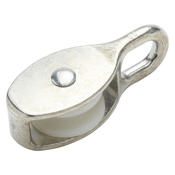 Fixed eye pulley nickel plated 30mm 100kg for 8mm cord 1pc standers