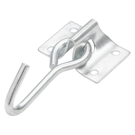 Swivel hook with mounting bracket zinc plated 7x45mm standers