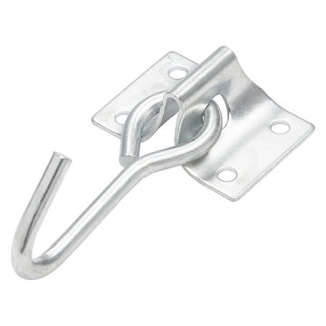 Swivel hook with mounting bracket zinc plated 7x45mm standers