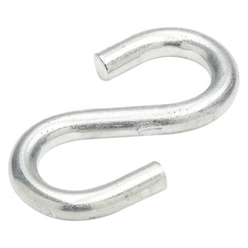S-hook open silver 4.0x6.5mm standers