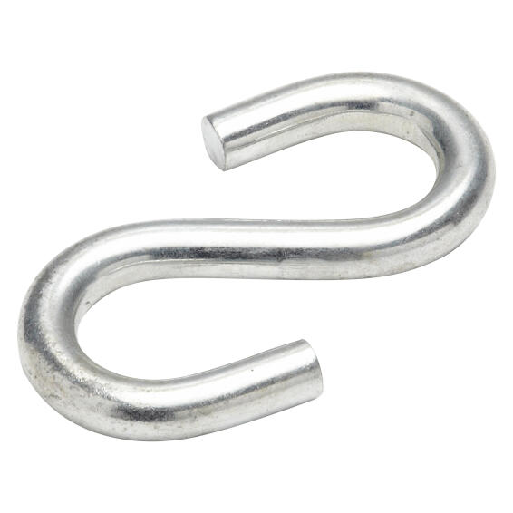 S-hook open silver 10x15mm standers