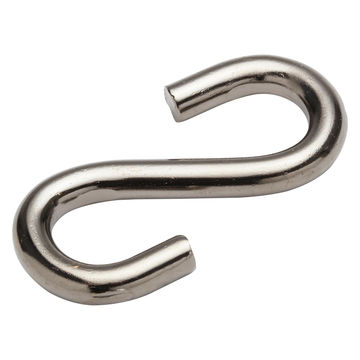 S-hooks open silver 5.0x7.5mm 2pc standers